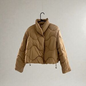 Elodie Camel Puffer Jacket
